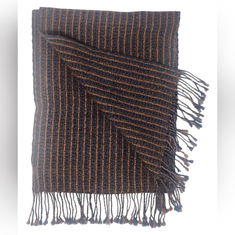INTI for George Alexander alpaca scarf hand loomed in Bolivia handcrafted Boho